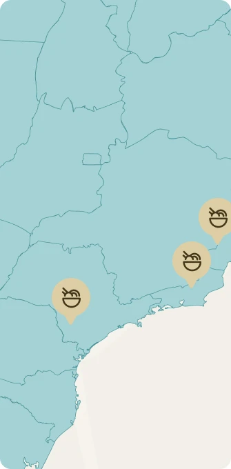 Mapa das unidades
